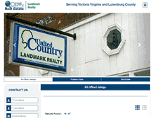 Tablet Screenshot of landmarkrealty-victoria.com